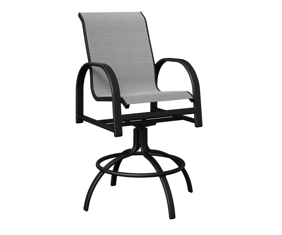 Murphy Padded Sling Swivel Bar Chair