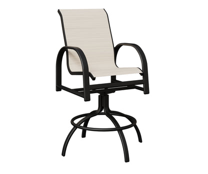 Murphy Padded Sling Swivel Bar Chair