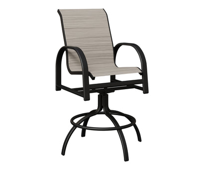 Murphy Padded Sling Swivel Bar Chair