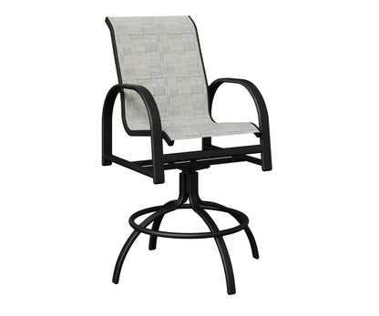 Murphy Padded Sling Swivel Bar Chair