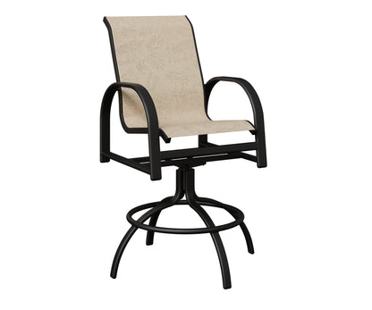Murphy Padded Sling Swivel Bar Chair