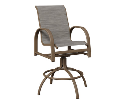 Murphy Padded Sling Swivel Bar Chair