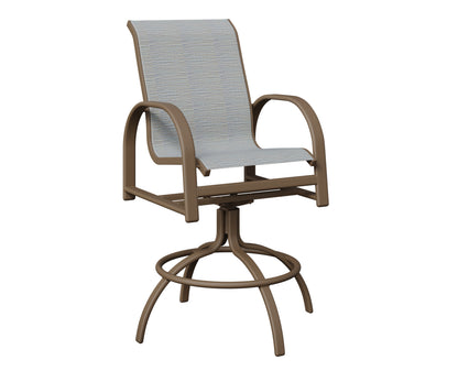 Murphy Padded Sling Swivel Bar Chair
