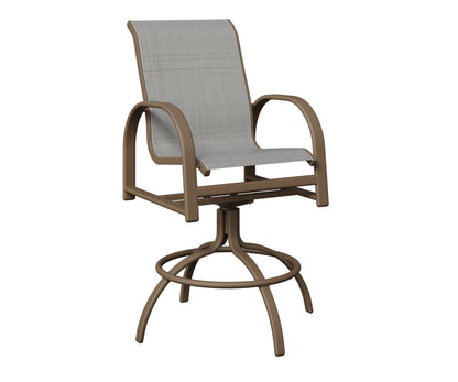 Murphy Padded Sling Swivel Bar Chair