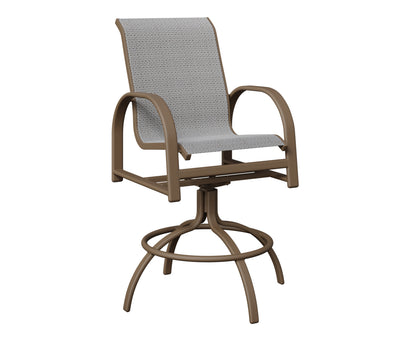 Murphy Padded Sling Swivel Bar Chair