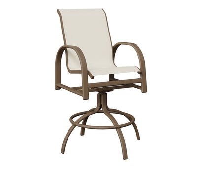 Murphy Padded Sling Swivel Bar Chair