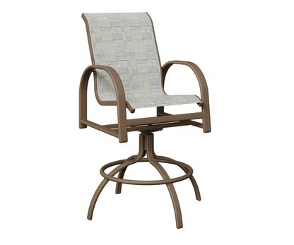 Murphy Padded Sling Swivel Bar Chair