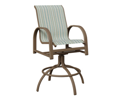 Murphy Padded Sling Swivel Bar Chair