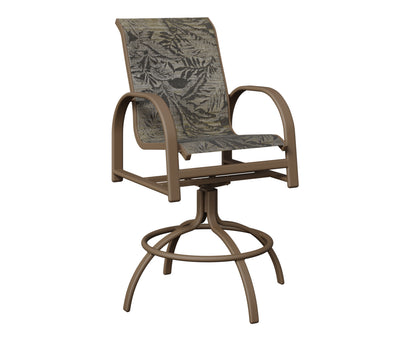 Murphy Padded Sling Swivel Bar Chair