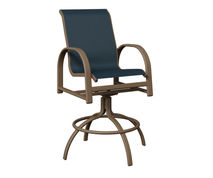 Murphy Padded Sling Swivel Bar Chair