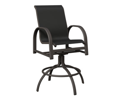 Murphy Padded Sling Swivel Bar Chair