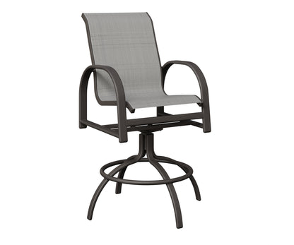 Murphy Padded Sling Swivel Bar Chair