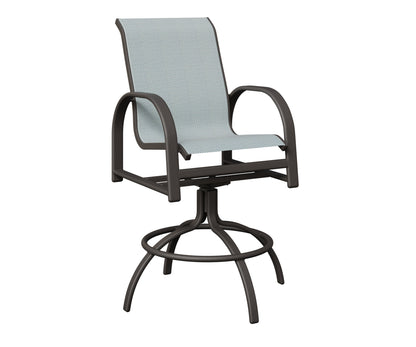 Murphy Padded Sling Swivel Bar Chair