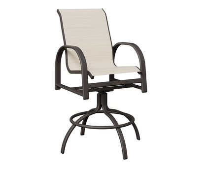 Murphy Padded Sling Swivel Bar Chair