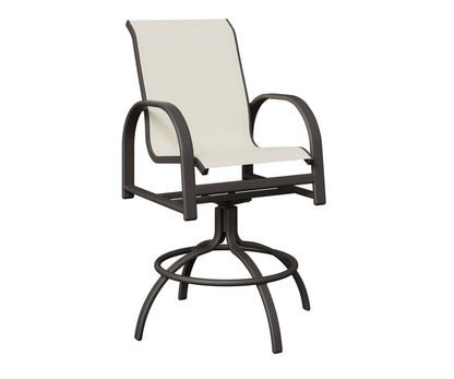 Murphy Padded Sling Swivel Bar Chair