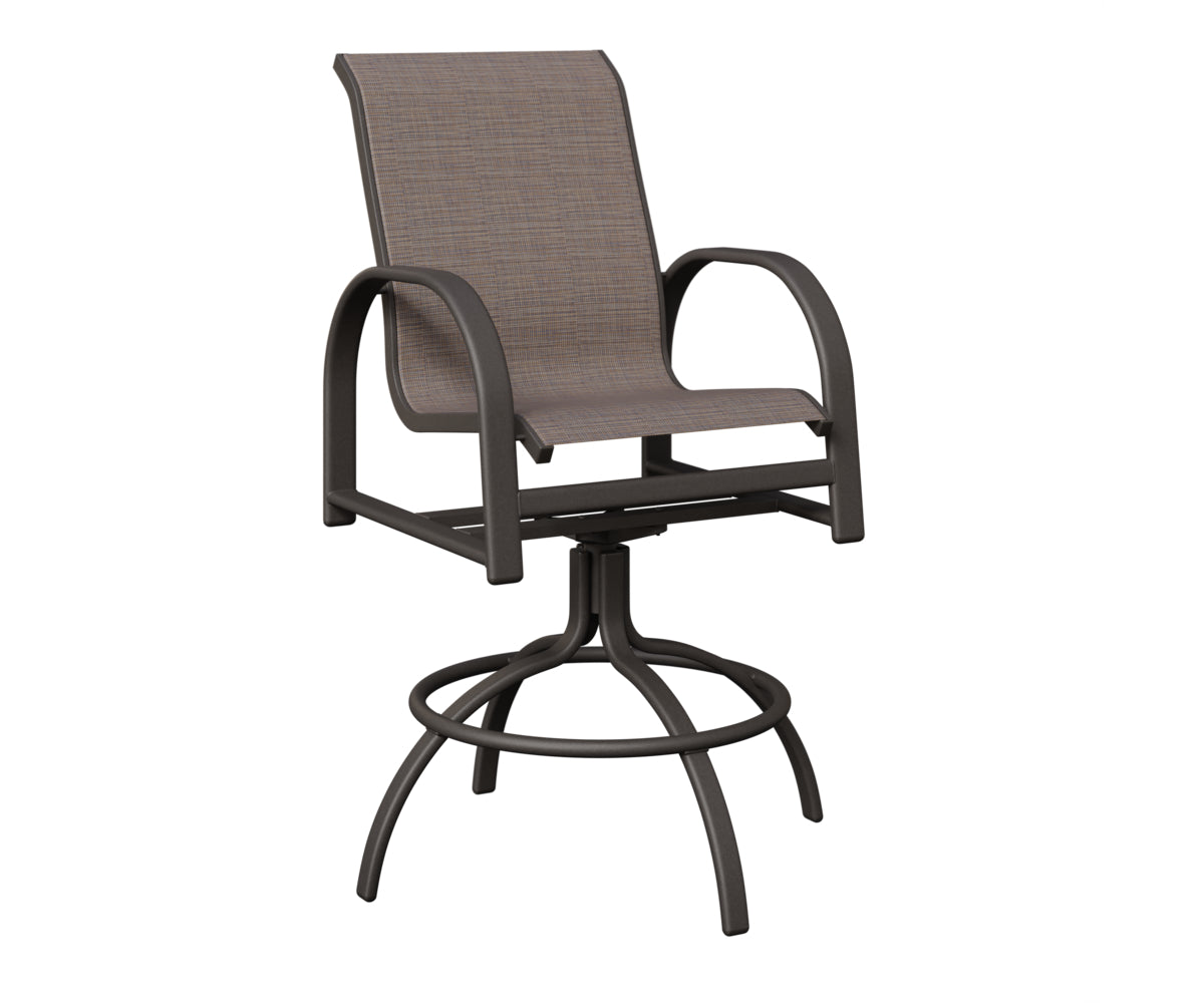 Murphy Padded Sling Swivel Bar Chair