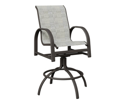 Murphy Padded Sling Swivel Bar Chair