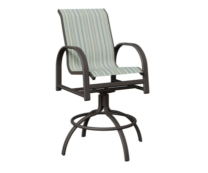 Murphy Padded Sling Swivel Bar Chair