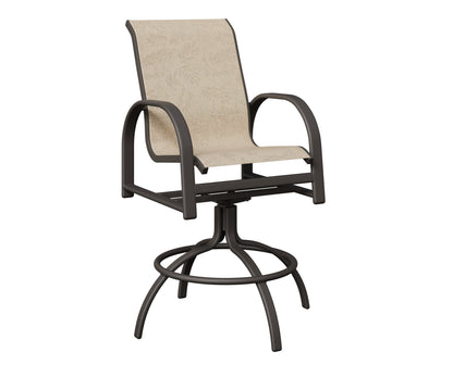 Murphy Padded Sling Swivel Bar Chair