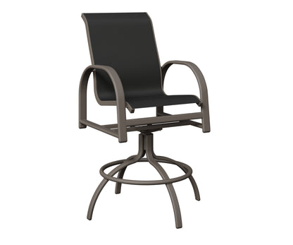 Murphy Padded Sling Swivel Bar Chair