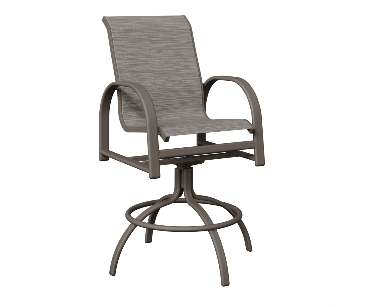 Murphy Padded Sling Swivel Bar Chair