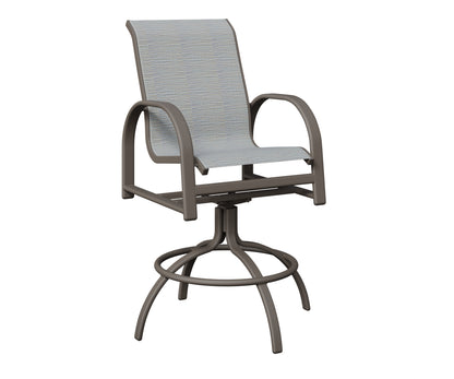 Murphy Padded Sling Swivel Bar Chair