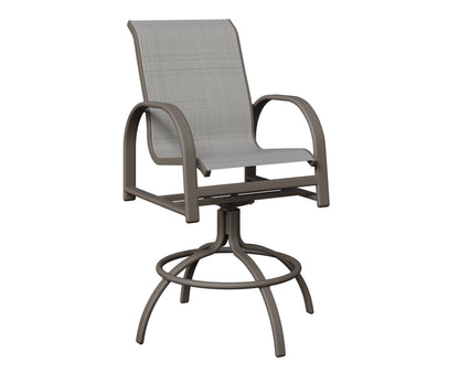 Murphy Padded Sling Swivel Bar Chair