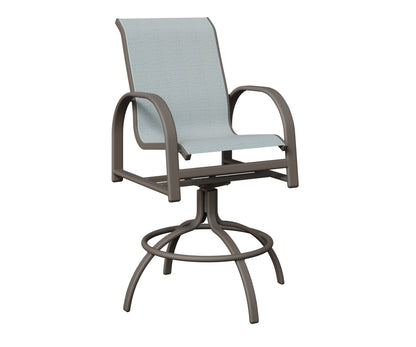 Murphy Padded Sling Swivel Bar Chair