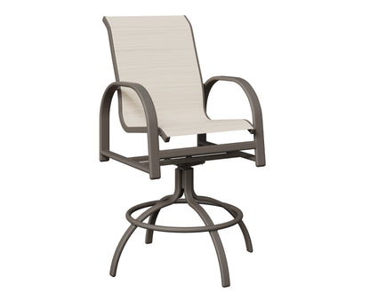Murphy Padded Sling Swivel Bar Chair