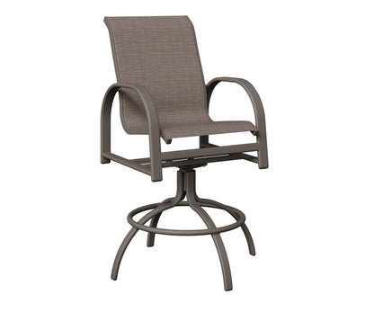 Murphy Padded Sling Swivel Bar Chair