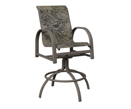 Murphy Padded Sling Swivel Bar Chair