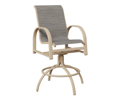 Murphy Padded Sling Swivel Bar Chair