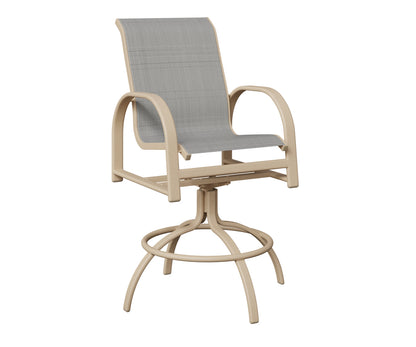 Murphy Padded Sling Swivel Bar Chair