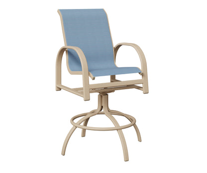 Murphy Padded Sling Swivel Bar Chair