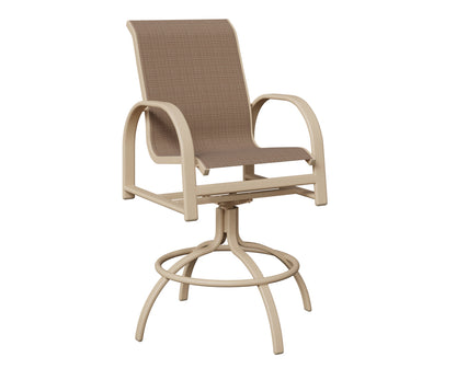 Murphy Padded Sling Swivel Bar Chair