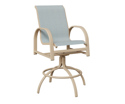 Murphy Padded Sling Swivel Bar Chair