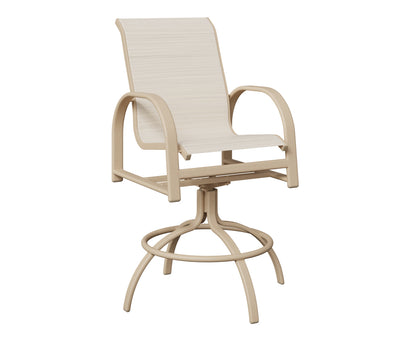 Murphy Padded Sling Swivel Bar Chair