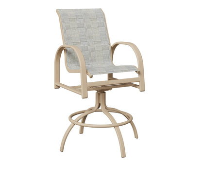 Murphy Padded Sling Swivel Bar Chair