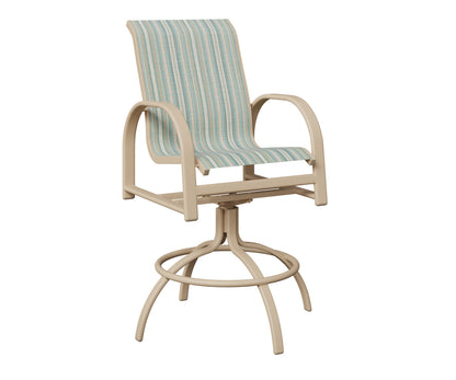 Murphy Padded Sling Swivel Bar Chair
