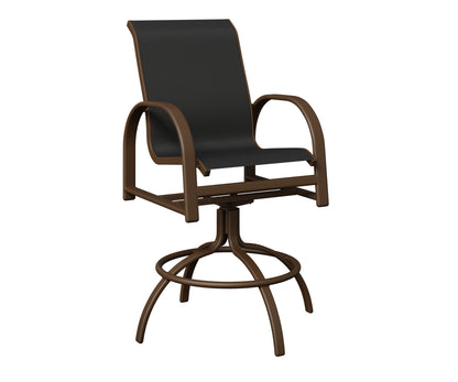 Murphy Padded Sling Swivel Bar Chair