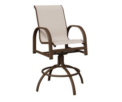 Murphy Padded Sling Swivel Bar Chair