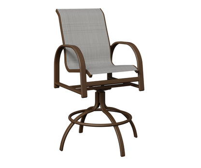Murphy Padded Sling Swivel Bar Chair