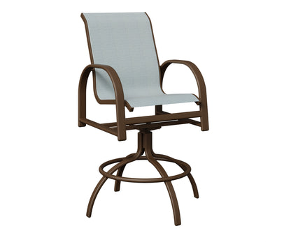 Murphy Padded Sling Swivel Bar Chair