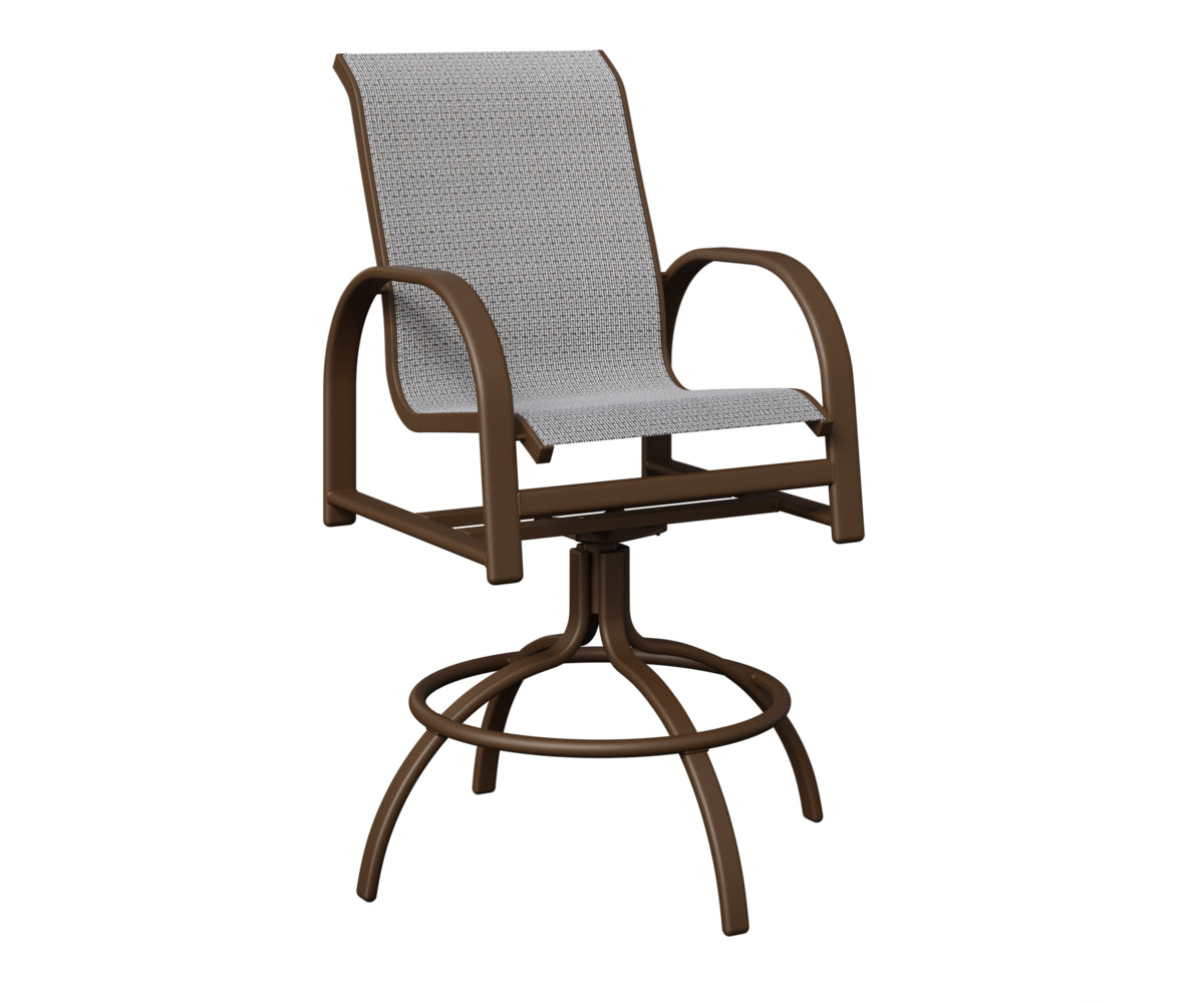 Murphy Padded Sling Swivel Bar Chair