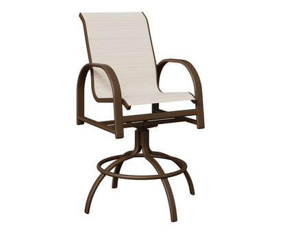 Murphy Padded Sling Swivel Bar Chair