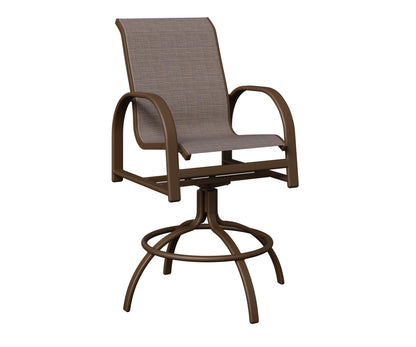 Murphy Padded Sling Swivel Bar Chair