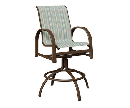 Murphy Padded Sling Swivel Bar Chair