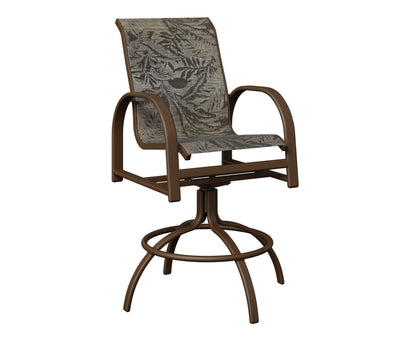 Murphy Padded Sling Swivel Bar Chair