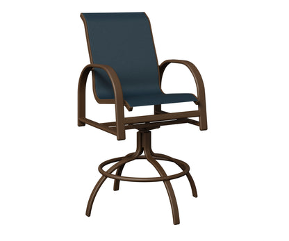 Murphy Padded Sling Swivel Bar Chair