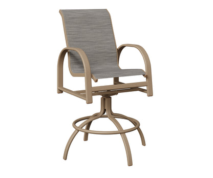 Murphy Padded Sling Swivel Bar Chair